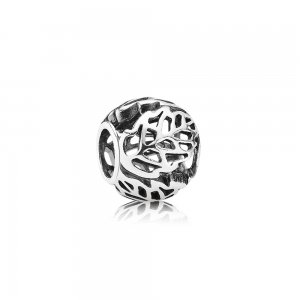 Charm PANDORA de Prata Vazado Folhas - 791190 Charm PANDORA de Prata Vazado Folhas - 791190