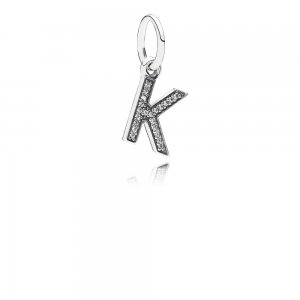 Pingente PANDORA de Prata Brilhante Letra K - 791323CZ