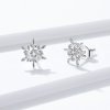 Brincos Petit Flocos De Neve Românticos estilo Pandora - BSE424