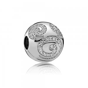 Charm Clipe Pandora de prata Disney, Redemoinho de Mickey Mouse