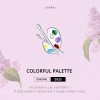 Charm Paleta de arte colorida estilo Pandora - BSC359