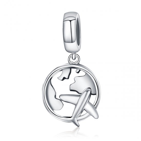Charm Pendente Um sonho de viajar estilo Pandora - SCC242  Clique na imagem para fechar