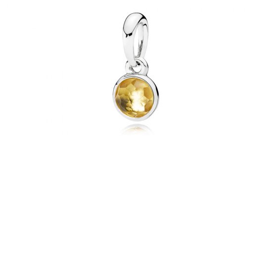 Charm Pendente PANDORA Gota de Citrino Novembro - 390396CI  Clique na imagem para fechar
