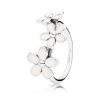 Daisies Anel PANDORA de Prata with white enamel - 190900EN12 Daisies Anel PANDORA de Prata with white enamel - 190900EN12