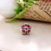 Charm berloques Pandora de prata Trevo vermelho