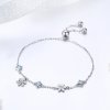Pulseira Floco de neve dançando estilo Pandora - BSB001