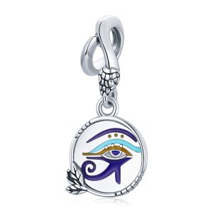Charm Pendente Egito - Olhos Gêmeos estilo Pandora - SCC1857 Charm Pendente Egito - Olhos Gêmeos estilo Pandora - SCC1857