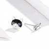 Brincos Petit Gato e peixe estilo Pandora - SCE623