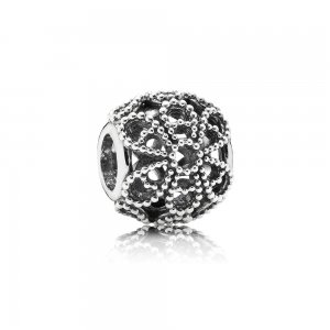Charm PANDORA de Prata Vazado Flor de Rosa - 791282 Charm PANDORA de Prata Vazado Flor de Rosa - 791282