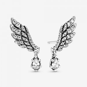 Brincos Petit Asa de Anjo Pendurado Pandora - 298493C01 Brincos Petit Asa de Anjo Pendurado Pandora - 298493C01