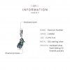 Charm Pendente Peacok Feather estilo Pandora - SCC1704