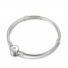 Pulseira snake com fecho em disco azul Pandora - 599288C01