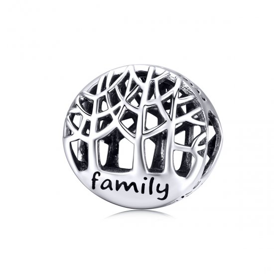 Charm Floresta da Família estilo Pandora - SCC1144  Clique na imagem para fechar