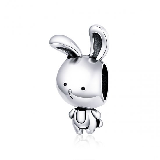 Charm Coelhinho bonitinho estilo Pandora - SCC1517  Clique na imagem para fechar