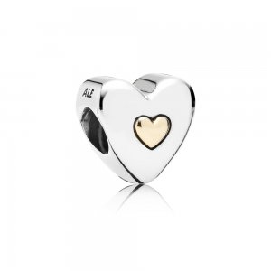 Charm PANDORA de Prata e Ouro Feliz Aniversário - 791290