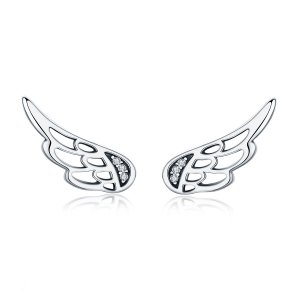 Brincos Petit Asas de Elfo estilo Pandora - SCE343 Brincos Petit Asas de Elfo estilo Pandora - SCE343