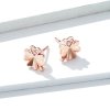 Brincos Petit Trevo estilo Pandora Rose - BSE233