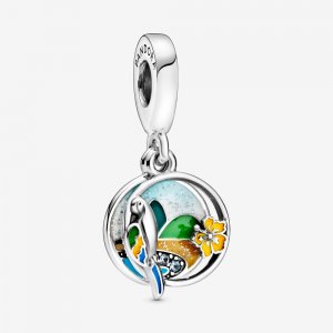 Charm Pendente Papagaio E Praia Do Brasil - 798919C01 Charm Pendente Papagaio E Praia Do Brasil - 798919C01