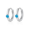 Brinco Argolas Bola estilo Pandora - SCE1050-BU Brinco Argolas Bola estilo Pandora - SCE1050-BU