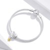 Charm Pendente Dois tons Com Deus tudo é possivel estilo Pandora - BSC309
