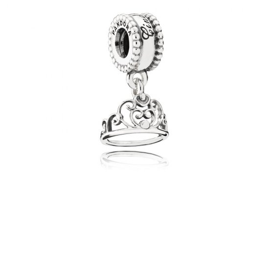 Pingente Pandora de prata Disney, Tiara da Cinderela  Clique na imagem para fechar