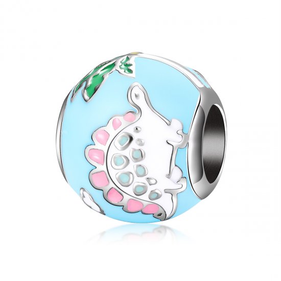 Charm Família de pequenos dinossauros estilo Pandora - SCC909  Clique na imagem para fechar