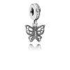Charm PANDORA de Prata Pendente Delicada Borboleta - 791255CZ