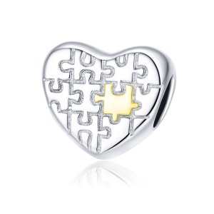Charm Quebra-cabeças de amor estilo Pandora - SCC1673