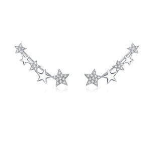 Brincos Petit Ear Crawler Stars estilo Pandora - BSE351