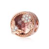 Charm Jardim Secreto estilo Pandora Rosa - BSC389 Charm Jardim Secreto estilo Pandora Rosa - BSC389