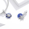 Charm Pendente Céu noturno com neve estilo Pandora - BSC367