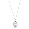 Colar Pandora de prata Medalhão de Dazzle Colar Pandora de prata Medalhão de Dazzle