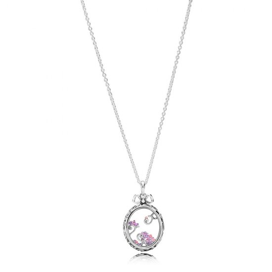 Colar Pandora de prata Medalhão de Dazzle  Clique na imagem para fechar