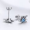 Brincos Petit Caranguejo Fofinho estilo Pandora - SCE413