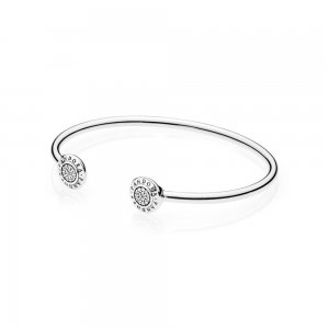 Bracelete Brilho PANDORA Rígido Aberto - 590528CZ Bracelete Brilho PANDORA Rígido Aberto - 590528CZ