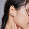 Brincos Petit Lua e estrela estilo Pandora - BSE387