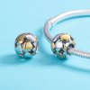 Charm Dois tons Meu coração é brilhante estilo Pandora - SCC537