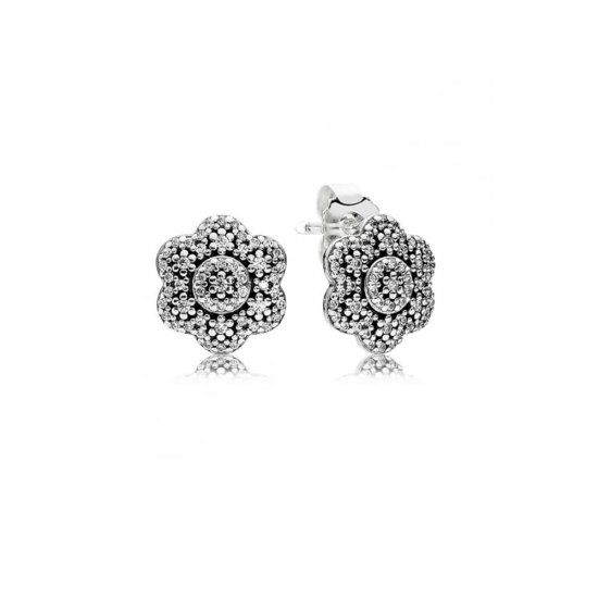 Brinco PANDORA Flores Cristalizadas - 290732CZ  Clique na imagem para fechar