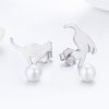Brincos Petit Gatinho brincalhão estilo Pandora - SCE235