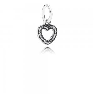 Pingente PANDORA de Prata Brilhante Coração - 791304CZ