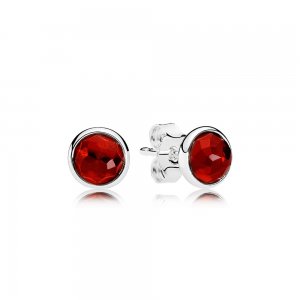 Brinco PANDORA Gota de Rubi Sintético Julho - 290738SRU Brinco PANDORA Gota de Rubi Sintético Julho - 290738SRU