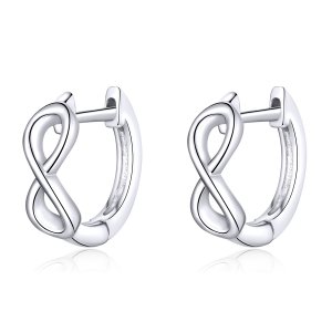 Brinco Argolas Amor infinito estilo Pandora - SCE743 Brinco Argolas Amor infinito estilo Pandora - SCE743