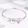 Bracelete estilo Pandora Rígido Promessa de amor - SCB124