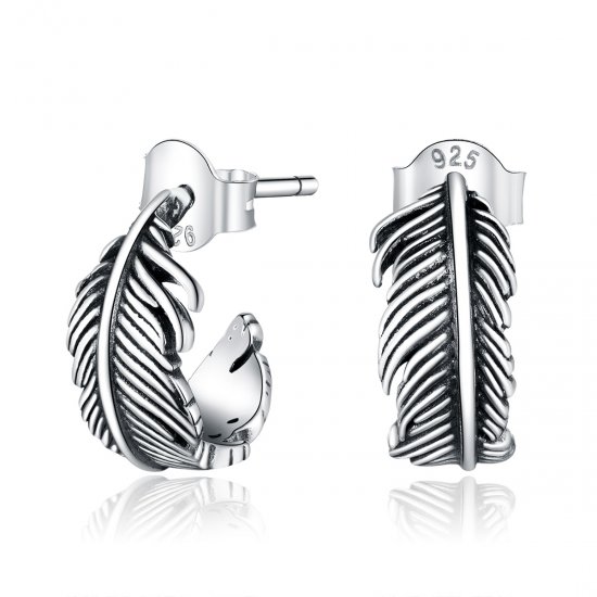 Brinco Argolas Pluma life Pandora - SCE923  Clique na imagem para fechar