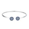 Bracelete Rigido Aberto Estrelas brilhantes estilo Pandora - SCB058