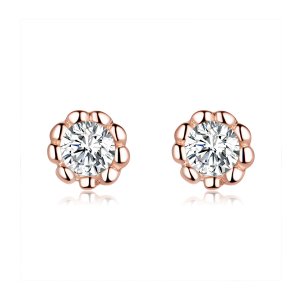 Brincos Petit Brilho Suave estilo Pandora Rose - BSE219