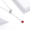Colar Coração Vermelho Amoroso estilo Pandora - SCN424