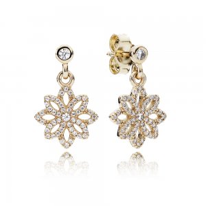 Brinco PANDORA de Ouro Luz de Flor