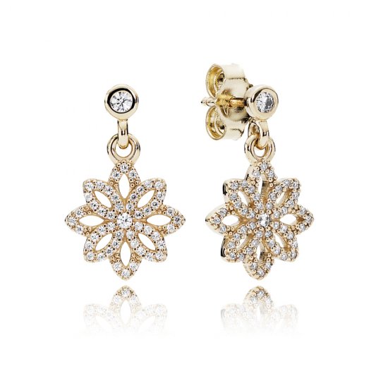 Brinco PANDORA de Ouro Luz de Flor  Clique na imagem para fechar