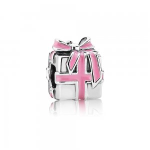 Charm PANDORA de Prata e Esmalte Presente - 791132EN24